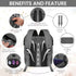 ITACIA Grey Baby Backpack – Chic, Waterproof & Convertible